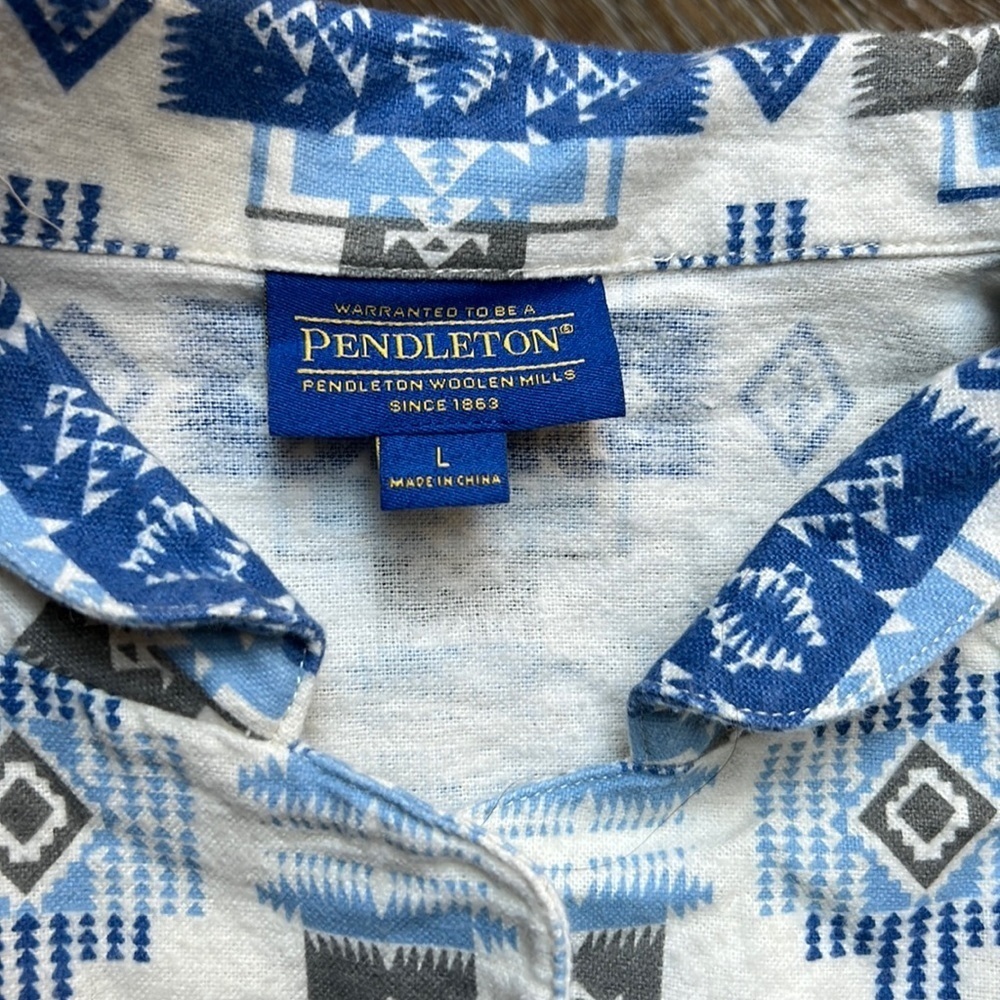 Pendleton Southwestern Button Down Flannel Pajama… - image 2